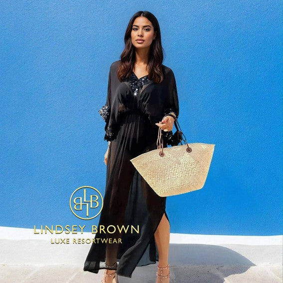 stunning designer maxi kaftans to wear on a warm holiday by Lindsey Brown