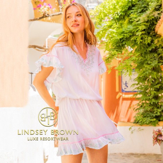 White cotton beach dresses to wear in the Caribbean by Lindsey Brown resort wear